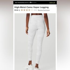 Alo High-Waist Camo Vapor Legging- size small